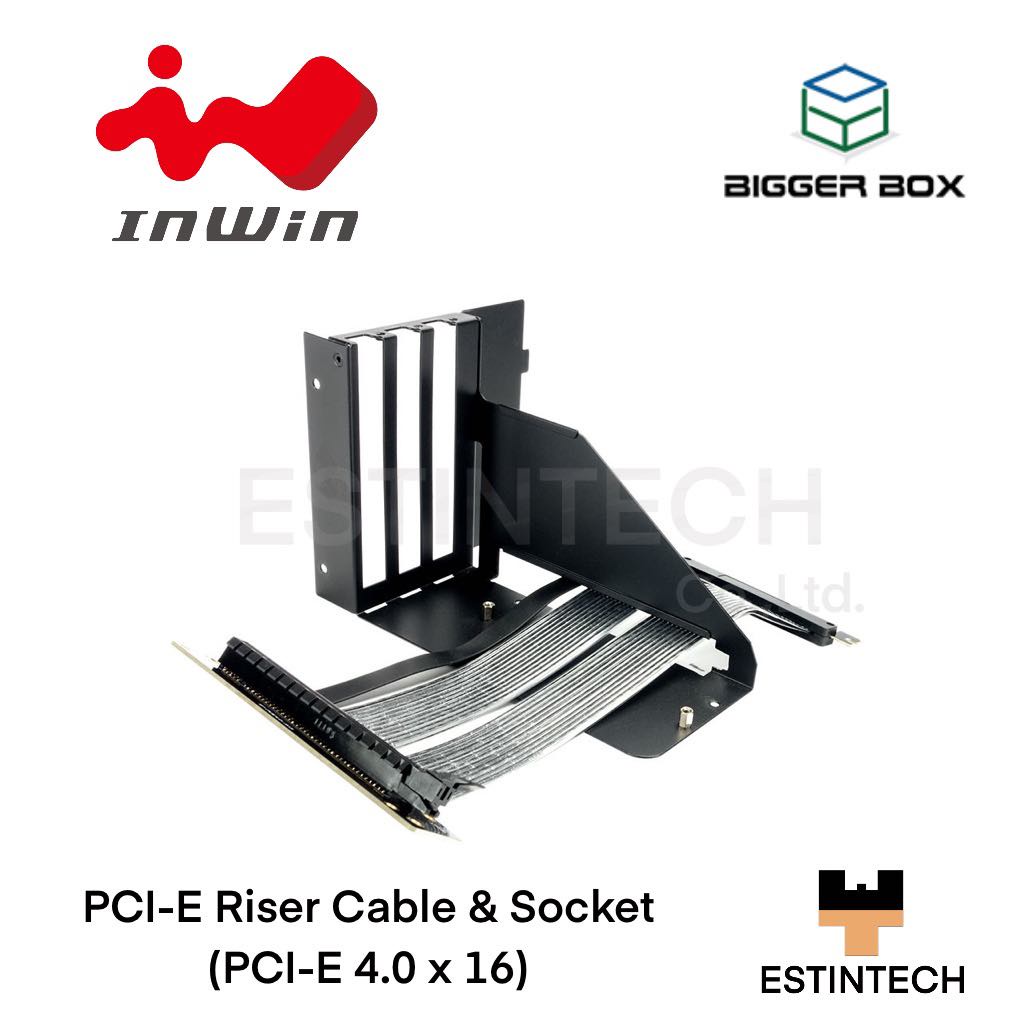 RISER CABLE (สายพีซีไอ) Inwin PCIE Riser Cable & Socket (PCIE 4.0x16