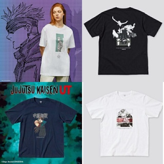 Uniqlo เสื้อยืด พิมพ์ลายอนิเมะ JUJUTSU KAISEN JJK UT GRAPHIC MANGA KAOS