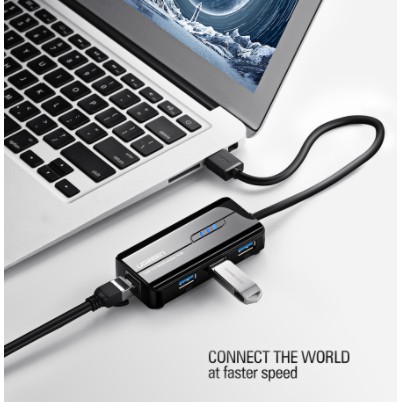 UGREEN 20265 Ethernet Adapter USB Gigabit Network Adapter + USB 3.0 HUB 3 Ports #5