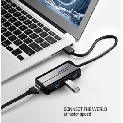 UGREEN 20265 Ethernet Adapter USB Gigabit Network Adapter + USB 3.0 HUB 3 Ports #8