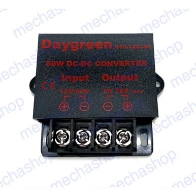 ดีซีคอนเวอร์เตอร์ อุปกรณ์แปลงไฟดีซี 24V TO 12V 5A/10A 50W/120W DC TO DC Converter Step Down