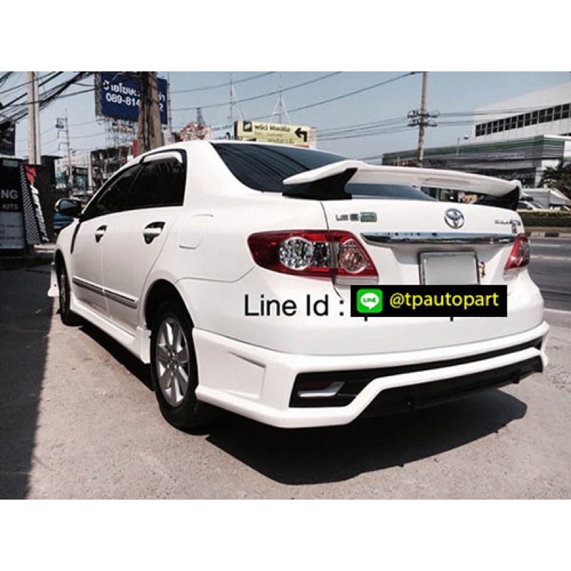 ชุดแต่งรก ชุดแต่งรถยนต์ ชุดแต่งอัลตีส Toyota Altis 2010  2013 สเกิร์ตรอบคัน ทรง Sportivor V3 จาก Tp-