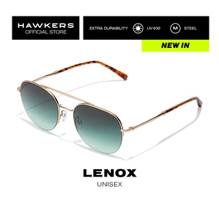 HAWKERS Gold Green Forest LENOX Sunglasses for Men and Women, Unisex. UV400 Protection. Official Product designed in Spain HLEN21DEM0