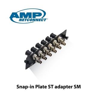 Commscope ยี่ห้อ AMP-Netconnect - Adapter Plate Simplex ST 12 Port SM. Snap-In