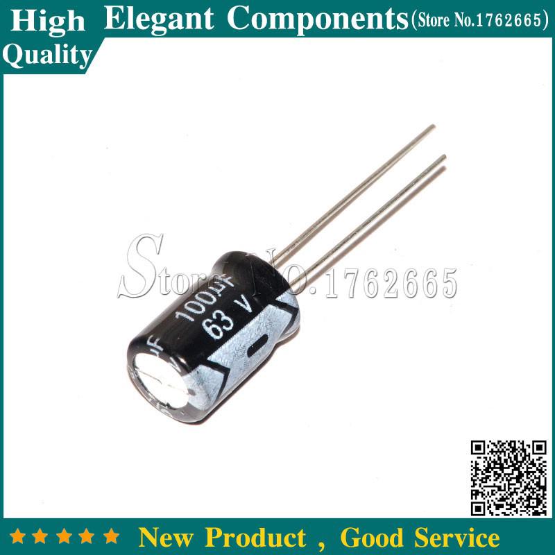 20PCS  63V 100UF  8*12 100UF 63V Electrolytic Capacitor