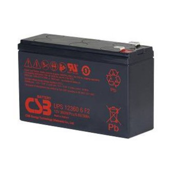 CSB Battery รุ่น UPS 123606 F2 (12V 360W) ใช้กับเครื่องสำรองไฟ (UPS) สินค้าใหม่ รับประกัน 1 ปี