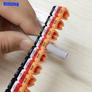 Utilizing สติกเกอร์ตัวเลข กันน้ํา 100 ชิ้น / ชุด rj 45 cat 5 / cat 6
