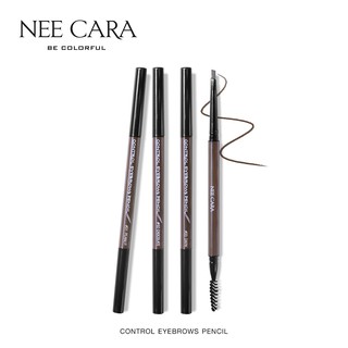 NEE CARA นีคาร่า ดินสอเขียนคิ้ว ที่เขียนคิ้ว ดินสอเขียนคิ้วสลิม เขียนคิ้ว N412 NEE CARA CONTROL BROW PENCIL SUPER SLIM