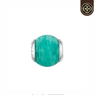 Cheevitwufu Amazonite Stone Charm 12-13 mm ชาร์มหินอเมซอนไนต์แท้ ขนาด 12-13 มิล