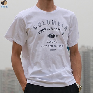 เสื้อยืดใหม่ 2022เสื้อยืดคอกลม แขนสั้น พิมพ์ลาย Columbia ระบายอากาศ เหมาะกับฤดูร้อน สําหรับผู้ชายL XL  XXL 3XL