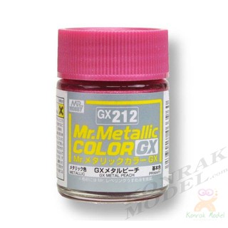 สีสูตรทินเนอร์ Mr.hobby Mr.Metallic Color GX212 PEACH 18ML