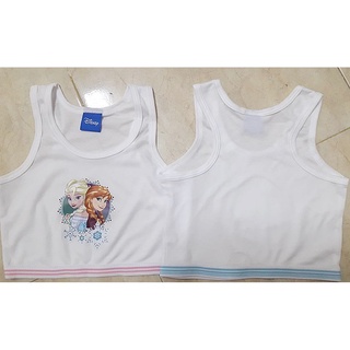 เสื้อชั้นในเด็กหญิง ครึ่งตัว ใส่เป็นเสื้อทับใน ผ้าเนื้อนิ่ม ไม่ร้อน สกรีนลาย  เอลซ่า