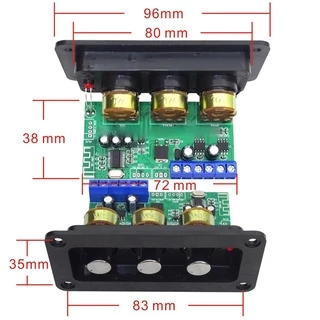 แอมป์จิ๋ว Bluetooth5.0 สเตอริโอ 2×20W ปรับเสียงเบสสูงและต่ำ 12V-18V 3A บอร์ดขยายเสียงดิจิตอล แอมป์จิ๋วบลูทูธ