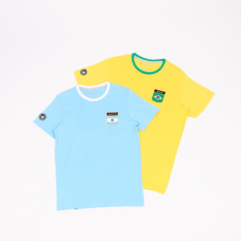 Pak BODY GLOVE Men CL Premium Tee T-Shirt เสื้อยืด โลโก้ธงชาติ รวมสี