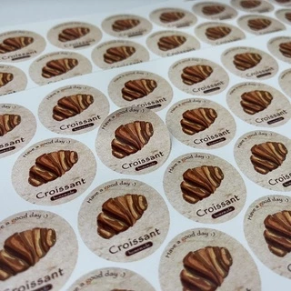สติกเกอร์ขนม เบเกอรี่ Bakery สติกเกอร์ติดอาหาร บิสกิต คุกกี้ แซนวิช บราวนี่ [no.S37]