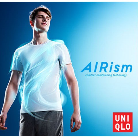 UNIQLO Men  Airism รุ่นผ้ายืด คอกลม XL เทา ดำ ขาว น้ำเงิน