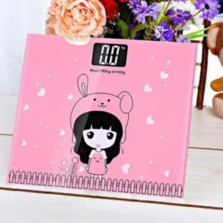 Electronic weight scale เครื่องชั่งน้ำหนักดิจิตอล กาตู็น (pink)