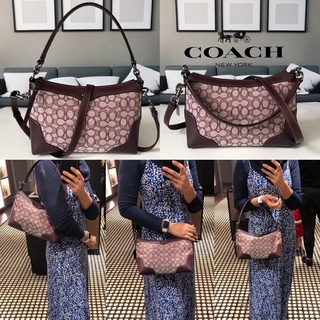 🇺🇸COACH SMALL EAST/WEST IVIE SHOULDER BAG IN SIGNATURE JACQUARD (COACH F46285)🇺🇸