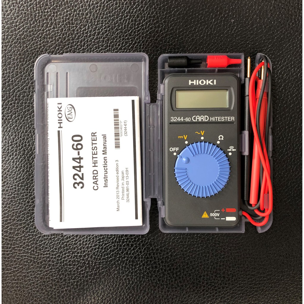 Hioki 3244-60 CARD HiTESTER เครื่องวัดกระแสไฟฟ้า ขนาดพกพา