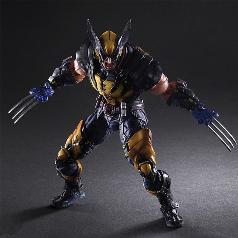 Play Arts Kai X-men Wolverine Logan PVC Action Figure ของเล่นสะสมของขวัญวันเกิด