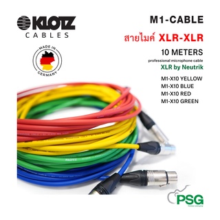 KLOTZ : M1-MICROPHONE CABLES COLOR 10 MATER Made in Germany