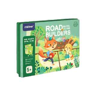 Mideer มิเดียร์ Road Builders Animal Island-boardgame magnet บอร์ดเกมสร้างถนนแม่เหล็ก MD2076