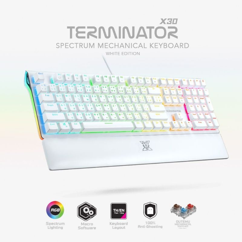 NUBWO X30 TERMINATOR RGB Mechanical Gaming Keyboard คีย์บอร์ดเกมมิ่ง