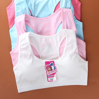 8-16 Year Baby Bra Girls Training Bra Underwear Solid Color Anti Peering Teenage Sport Bra