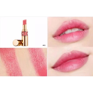 Beauty-Siam แท้ทั้งร้าน !! ตัวเทส ปลอกขาว YSL YVES SAINT LAURENT  OIL IN STICK 3.2 G. สี 13 PINK IN PARIS