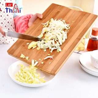LerThai เขียงไม้ไผ่ เขียงครัว เขียงไม้เนื้อแข็ง มีหลายขนาด พร้อมจัดส่ง Bamboo cutting board