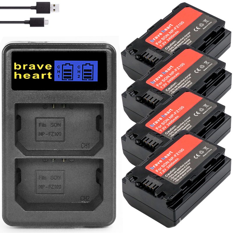 Bateria NP-FZ100 NPFZ100 NP FZ100 Battery for Sony NP-FZ100, BC-QZ1, Sony a9, a7R III, a7 III,A6600 