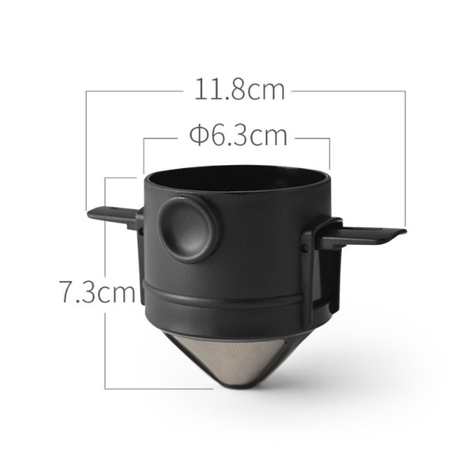 😊ที่กรองดริปกาแฟ สแตนเลส แบบพับได้ ที่กรองกาแฟดริปแบบพกพา ที่กรองกาแฟแบบสแตนเลส ดริปเปอร์สแตนเลส Dripper Stainless Steel - รูปที่ 6