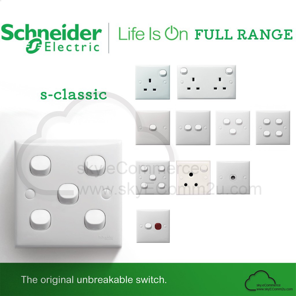 Schneider CLIPSAL S-Classic Series SWITCH & SOCKETS OUTLET