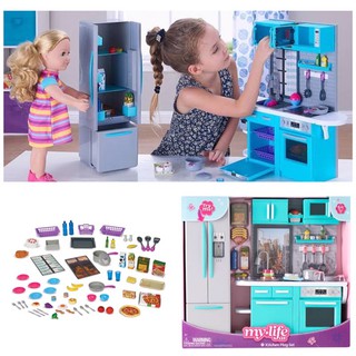 My Life As Kitchen Play Set for 18" Doll, 64 Pieces