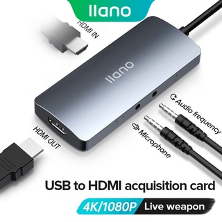 Llano สวิทช์ 4 K60Hz 1080 P Audio Video Capture Card Hd ตัวแปลง C Hdmi