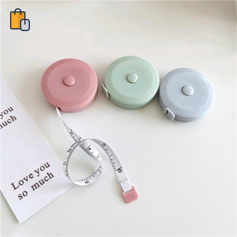 1PC 1.5m Tape Measure Mini Leather Measuring Tape Retractable Tape Ruler 150cm/60 Inch Portable Tape