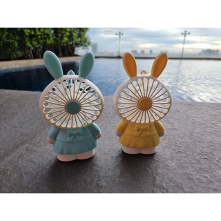 พัดลมพกพา MINI CUTE FAN ลายการ์ตูน ใบพัดยาว 3 นิ้ว ปรับแรงลมได้ 2 ระดับ มีไฟในตัว ชาร์จไฟได้ผ่านPort MICRO USB  มีสายคล้