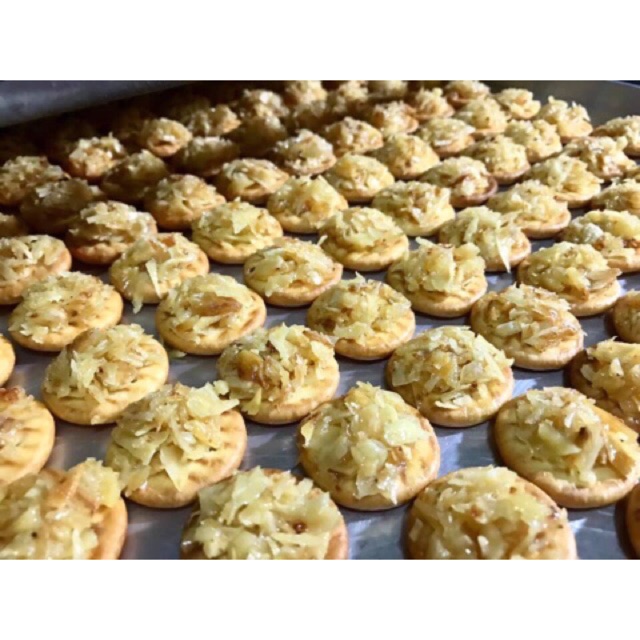 แครกเกอร์จิ๋วหน้าทุเรียนทอด  แพคชิ้นต่อชิ้น