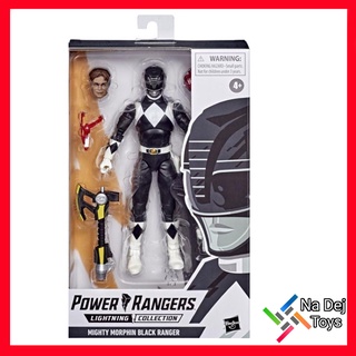 Power Rangers Lightning Collection Mighty Morphin Black 6" Figure พาวเวอร์ เรนเจอร์ ไมท์ตี้ มอร์ฟิน แบล๊ค ขนาด 6 นิ้ว