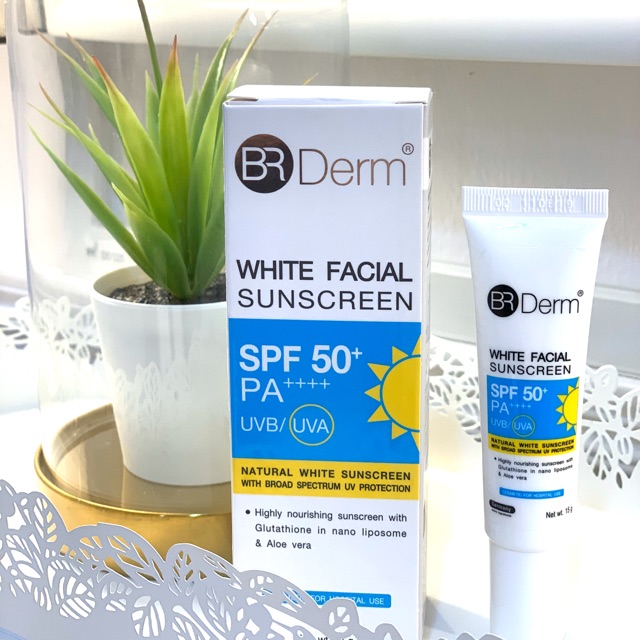 🇩🇪 BR Derm 🇩🇪 White Facial Sunscreen SPF50+ PA++++ กันแดดและช่วยบำรุงผิวให้ขาว