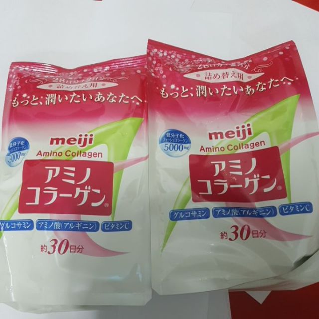 Amino collagen meiji แพ็คคู่ อะมิโน คอลลาเจน