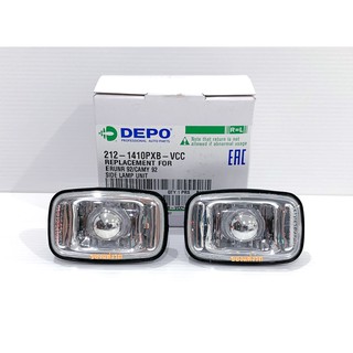 DEPO ไฟเลี้ยวข้าง ไฟแก้ม ไฟแก้มข้าง TOYOTA CAMRY 1998 1999 2000 2001 รุ่นไม้บรรทัด และรุ่นท้ายย้อย ลายเพชร