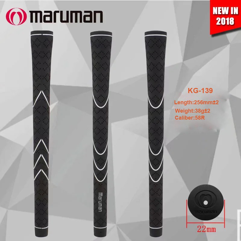 ใหม่ Maruman Silver letter Golf Grips เหล็กไม้เสา Club Grips ยาง 58R 1 ชิ้น/เซ็ต limted แผ่นป้าย