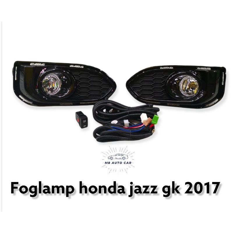 ไฟตัดหมอก jazz gk 2017 2018 สปอร์ตไลท์ ฮอนด้า แจ๊ส foglamp honda jazz gk ทรงห้าง