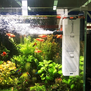 ปั๊มน้ำตู้ปลา ปั๊มลมตู้ปลา ปั๊มออกซิเจนปลาแบบแขวน Aquarium Filter 4 In 1Aquarium Air Pump ปั๊มลมออกซิเจน กรองในตัว