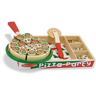 🔥 USA แท้ 🔥 ชุดเล่นทำพิซซ่าครบชุด Pizza Party รุ่น 167 ยี่ห้อ Melissa &amp; Doug (นำเข้า USA)