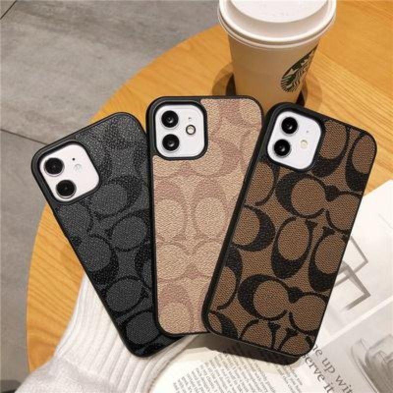 ปลอก Coach Classic Luxury Leather Case สําหรับ Iphone 17 14 15 16 11 12 13 Pro Max X Xs Xr 7 8 Plus 