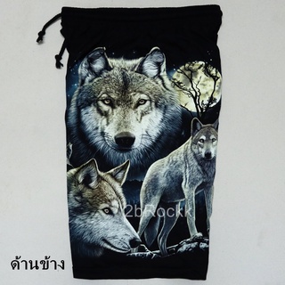 กางเกงขาสั้นชายหาด หมาป่า อินเดียน Wolf เรืองแสง SA33