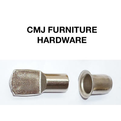 Plug In Shelf Pins Support Metal Ping Pong Ring Steel Stud Spade / Papan Bracket Kabinet