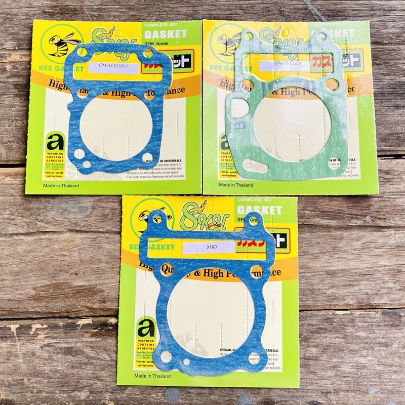 Bee Gasket ประเก็นตีนเสื้อ , ประเก็นฝาสูบ เวฟ110ไอ WAVE110i , WAVE125 , MIO (ระบุในตัวเลือกสินค้า)  ..